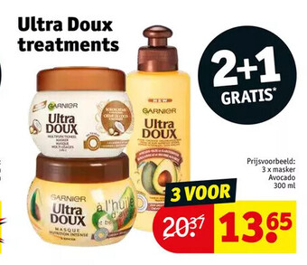 Kruidvat Ultra doux treatments aanbieding