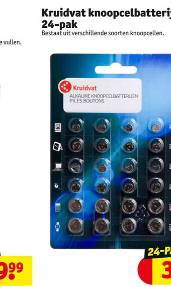 Kruidvat knoopcelbatterijen 24-pak