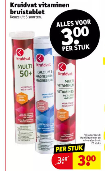 Kruidvat Kruidvat vitaminen bruistablet aanbieding