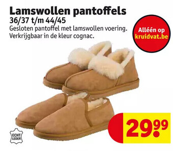 Kruidvat Lamswollen pantoffels aanbieding