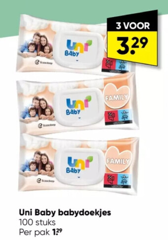 Uni baby babydoekjes