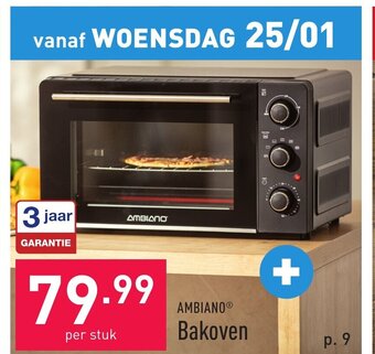 Ambiano bakoven per stuk