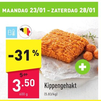 ALDI Kippengehakt 600g aanbieding