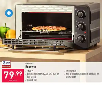ALDI Ambiano bakoven per stuk aanbieding