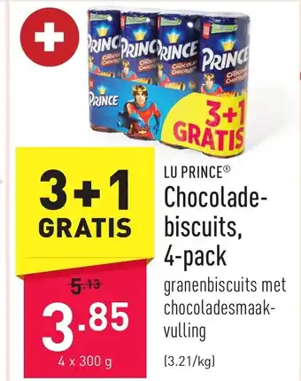 ALDI Lu prince chocoladebiscuits 4-pack x 300g aanbieding