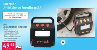 ALDI Autoxs energiestation met compressor per stuk aanbieding