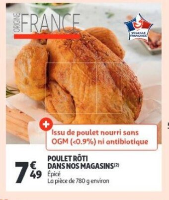 Auchan Poulet roti dans nos magasins aanbieding
