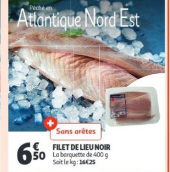 Auchan Filet de lieu noir aanbieding