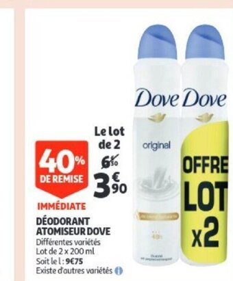 Deodorant atomiseur dove
