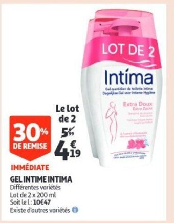 Auchan Gel intime intima aanbieding