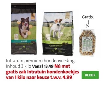 Intratuin Intratuin premium hondenvoeding aanbieding