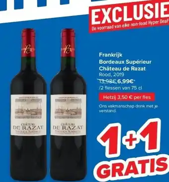 Carrefour Frankrijk bordeaux supérieur château de razat aanbieding