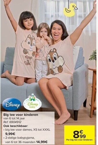 Carrefour Big tee voor kinderen aanbieding