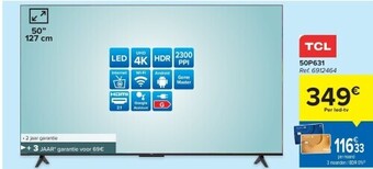 Carrefour Tcl uhd 4k led tv aanbieding
