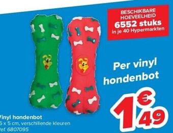 Vinyl hondenbot