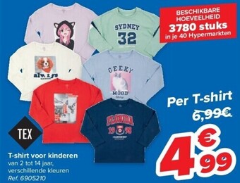 Carrefour T-shirt voor kinderen aanbieding