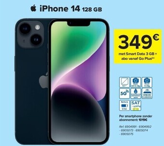 Carrefour Iphone 14 128 gb aanbieding