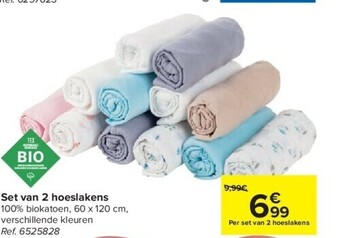 Set van 2 hoeslakens
