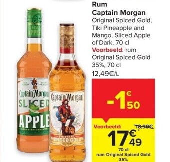 Carrefour Rum captain morgan aanbieding