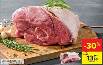 Carrefour Lamsbout met been aanbieding