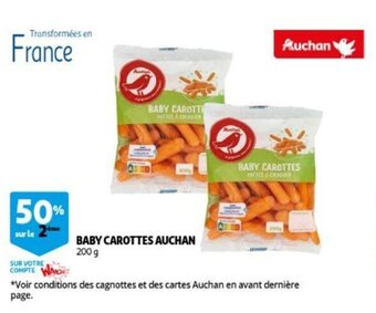 Auchan Baby carottes 200g aanbieding