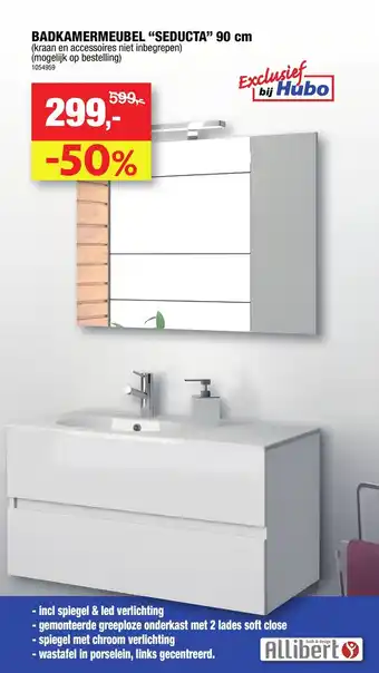 Hubo Badkamermeubel "seducta" 90cm 1054959 aanbieding