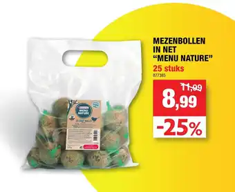 Hubo Mezenbollen in net "menu nature" 25 stuks 877385 aanbieding