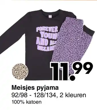 Meisjes Pyjama 92/98 - 128/134, 2 Kleuren