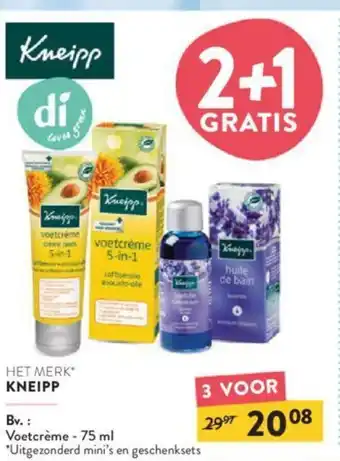 Di Kneipp Voetcreme 75ml aanbieding