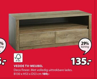 Jysk Vedde TV-meubel aanbieding