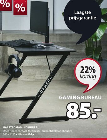 Jysk Halsted gaming bureau aanbieding