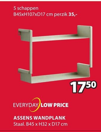 Jysk Assens wandplank aanbieding