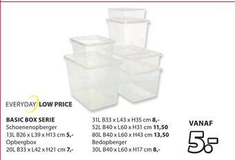 Jysk Basic box serie aanbieding