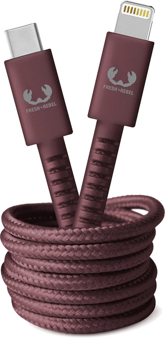 Krëfel Lightning naar usb c-kabel - 2 m. - deep mauve aanbieding