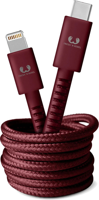 Krëfel Lightning naar usb c-kabel - 1,5 m - ruby red - 2clc150rr aanbieding