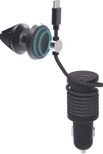 Krëfel Micro usb autolader met magnetische houder aanbieding