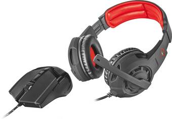 Krëfel Gxt 784 2-in-1 pack gaming headset + muis - zwart aanbieding