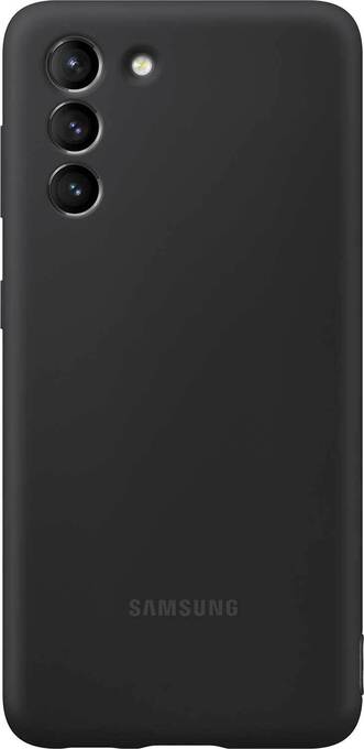Silicone cover voor galaxy s21 5g - zwart