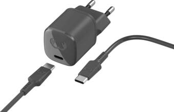 Krëfel 18 w usb c mini oplader met usb c-kabel - 1,5 m. storm grey aanbieding