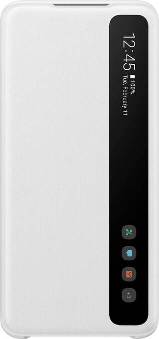 Krëfel Clear view cover voor galaxy s20 - wit aanbieding