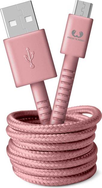 Krëfel Micro usb naar usb a-kabel - 1,5 m - dusty pink - 2umc150dp aanbieding