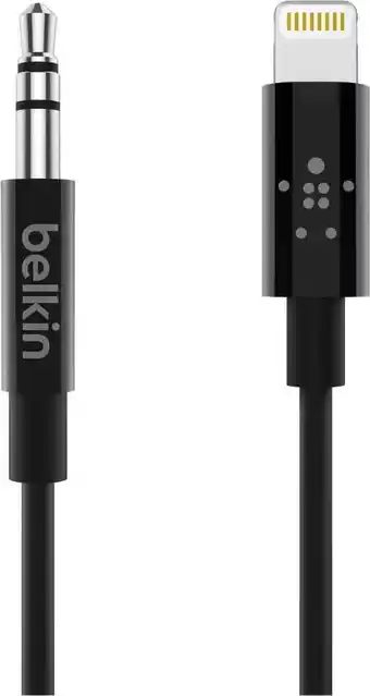 Krëfel Mini jack (3,5 mm) naar lightning-kabel - 90 cm aanbieding