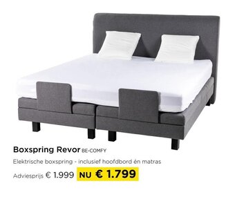 Molecule Boxspring revor be-comfy aanbieding