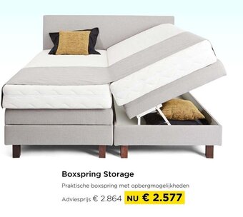 Molecule Boxspring storage aanbieding