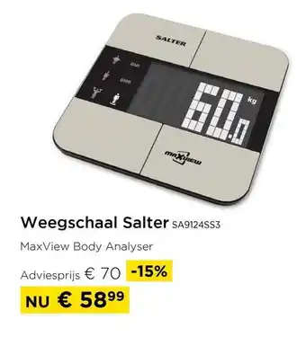 Weegschaal salter SA9124SS3