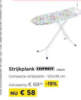 Leifheit Strijkplank Classic