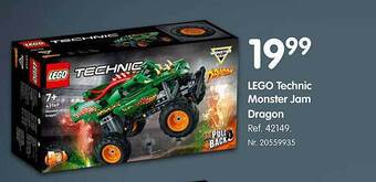 Fun Lego technic monster jam dragon aanbieding