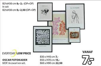 Jysk Oscar fotokader aanbieding