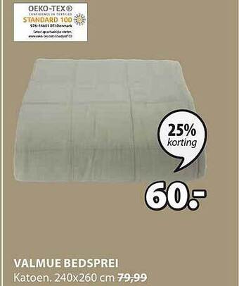 Jysk Valmue bedsprei aanbieding