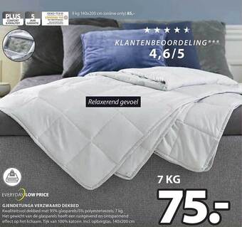 Jysk Gjendetunga verzwaard dekbed aanbieding
